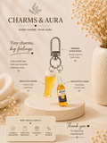 Beer Glass & Bottle Charm Keychain – Cheers Duo